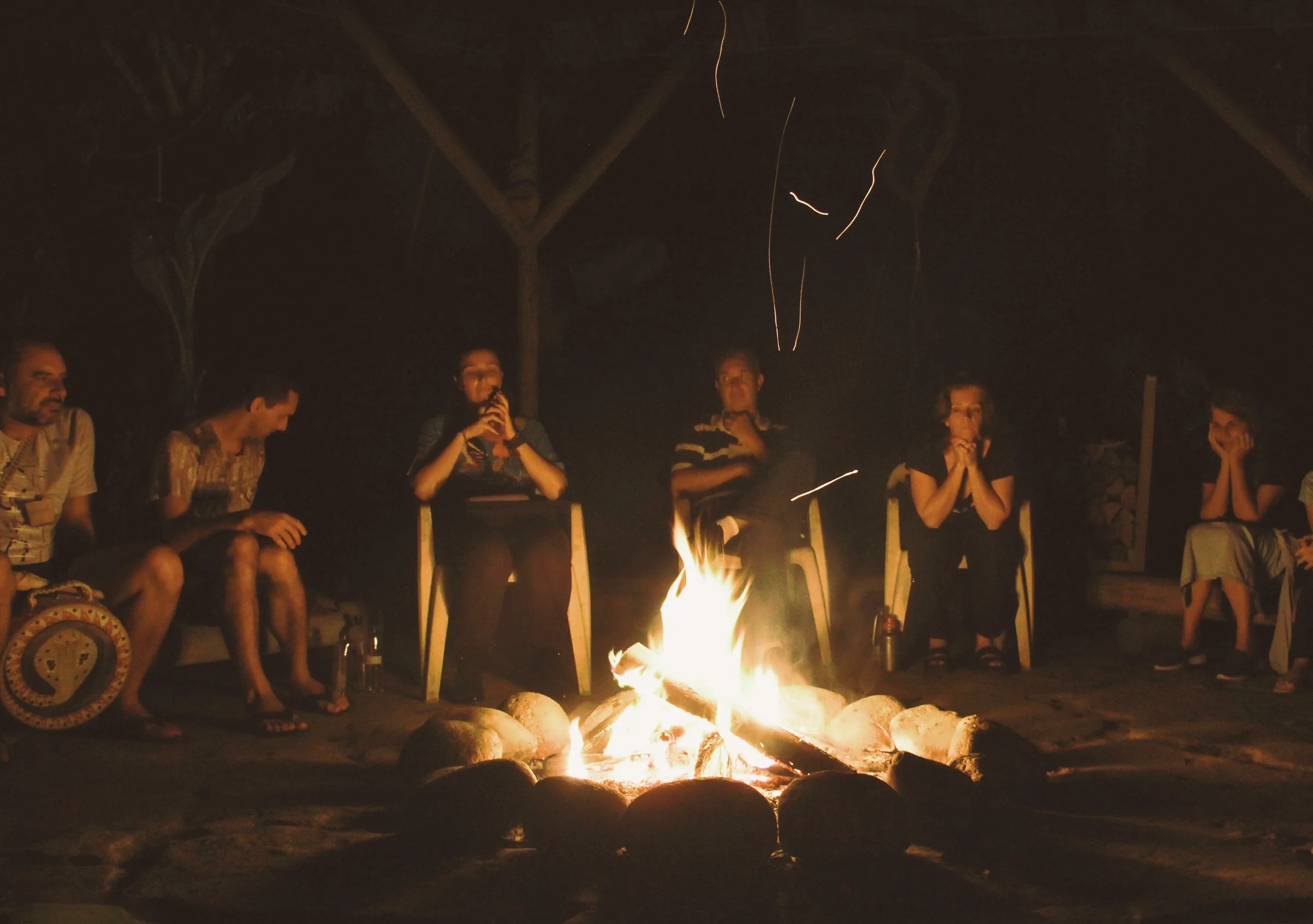 Espaço do fogo aberto